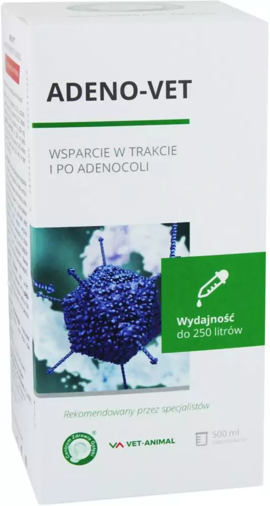 ADENO-VET 500 ml | Suplementy i artykuły dla gołębi | Sklep online dla hodowców E-hoduj.pl