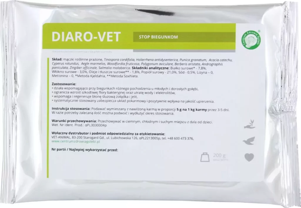 DIARO-VET 200 g | Suplementy i artykuły dla gołębi | Sklep online dla hodowców E-hoduj.pl