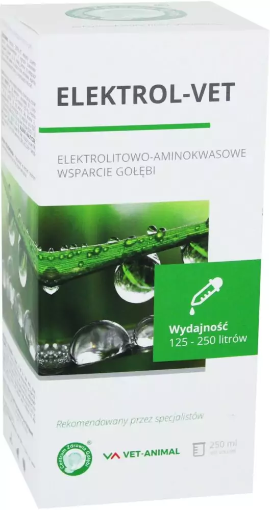 ELEKTROL-VET 250 ml | Suplementy i artykuły dla gołębi | Sklep online dla hodowców E-hoduj.pl