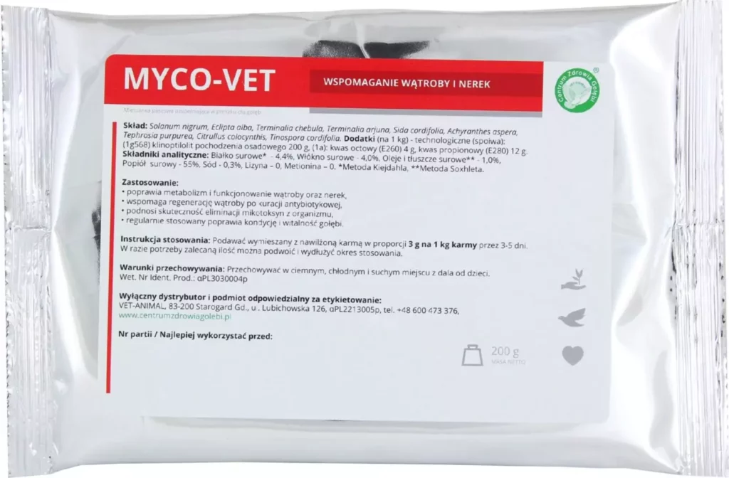 MYCO-VET 200 g | Suplementy i artykuły dla gołębi | Sklep online dla hodowców E-hoduj.pl