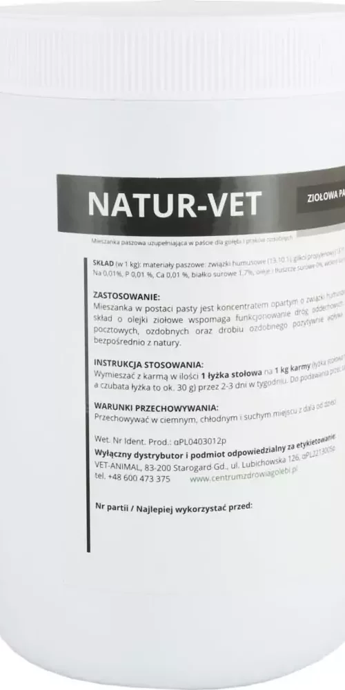 NATUR-VET 1 kg | Suplementy i artykuły dla gołębi | Sklep online dla hodowców E-hoduj.pl