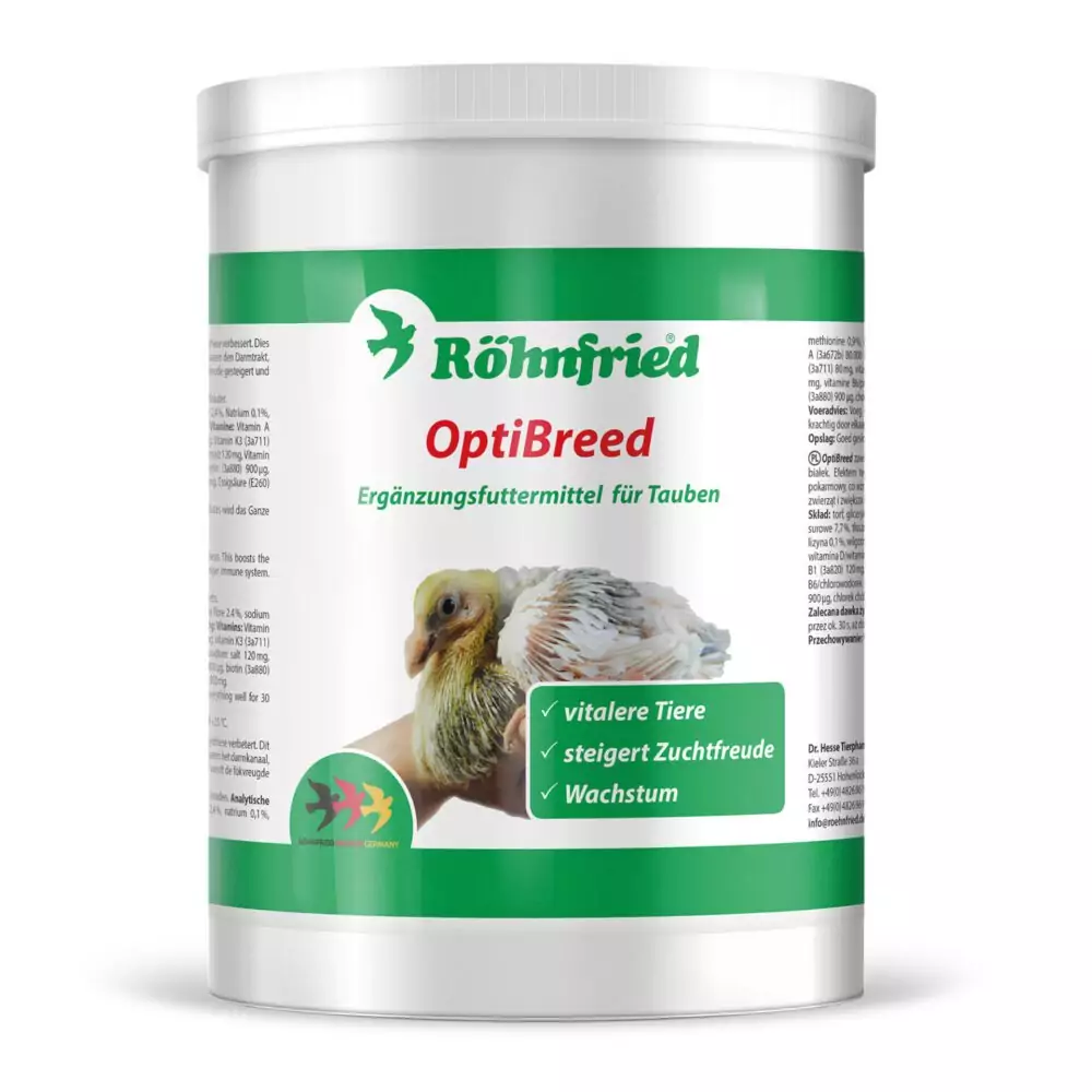 ROHNFRIED OPTIBREED 1000 g (NOWOŚĆ) | Suplementy i artykuły dla gołębi | Sklep online dla hodowców E-hoduj.pl