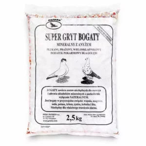 SUPER GRYT BOGATY 2,5KG | Suplementy i artykuły dla gołębi | Sklep online dla hodowców E-hoduj.pl