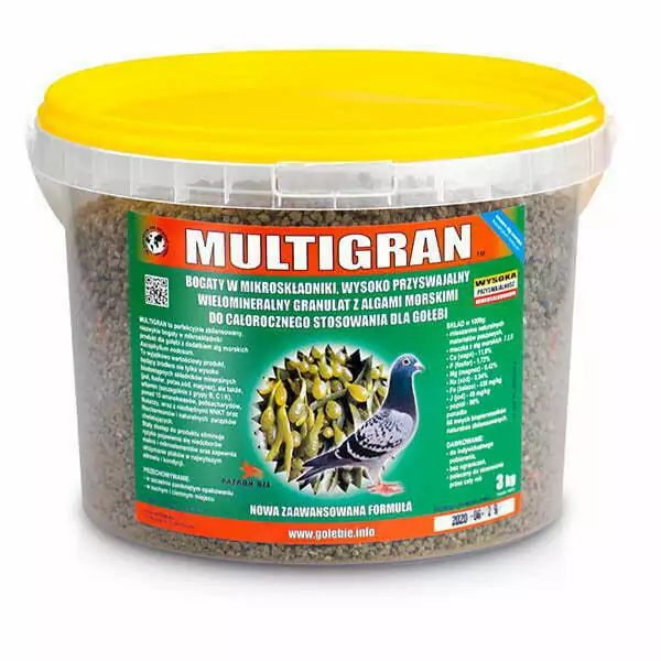 MULTIGRAN 3KG | Suplementy i artykuły dla gołębi | Sklep online dla hodowców E-hoduj.pl